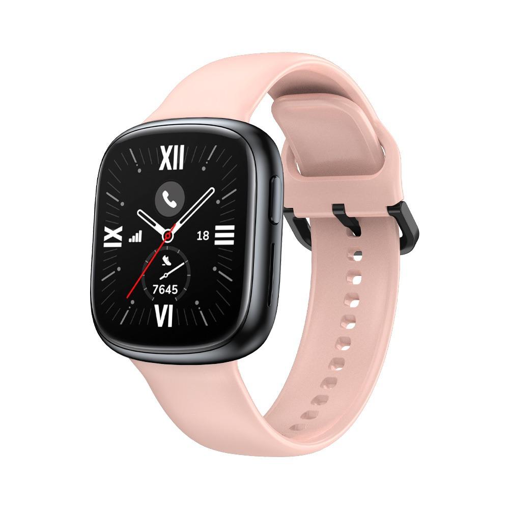 Спортивный официальный силиконовый ремешок для Honor Watch 4 Смарт-часы Запасной браслет Ремешок для Huawei Honor Watch 4 Браслет Ремень Honor Watch 4 розовый