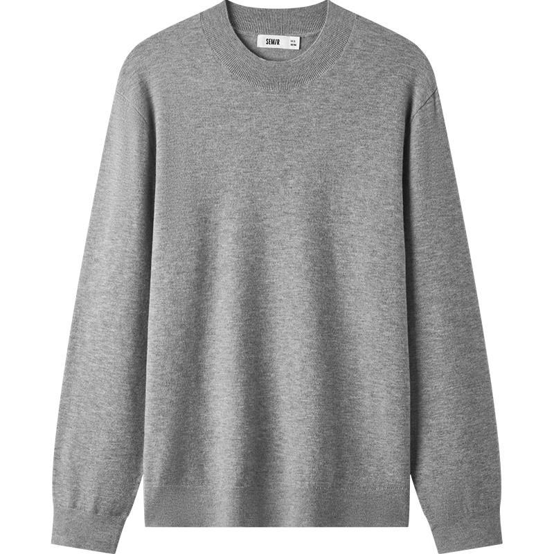 Semir Men's Thermal Cashmere Blend Half-Turtleneck Sweater