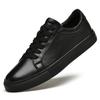 Men Flats Male Mens Shoes Fashion Footwear Casual Leather Round Toe Sneakers Man Walking Shoes for Men