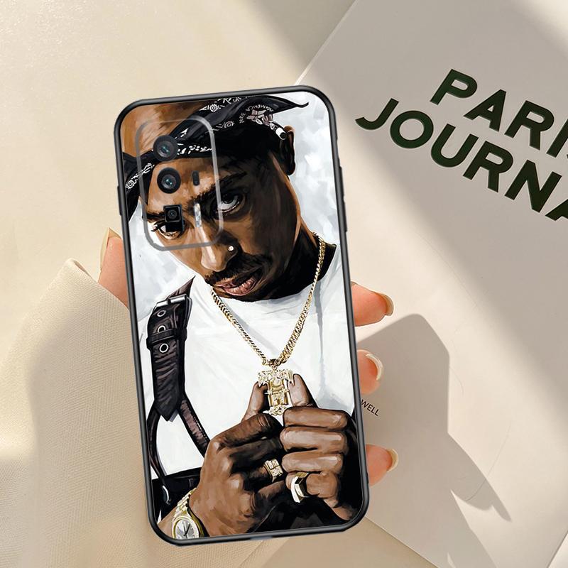 Rapper 2pac Singer Tupac Case For Xiaomi 14 15 Ultra 13T 14T 15T Pro 17 Pro Max POCO X7 Pro X3 X5 X6 F5 F6 F7 F8 Coque