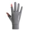 Sunscreen Gloves for Men and Women In Summer Lure Thin Ice Silk Driving Leak Two Fingers Fishing Half Finger Cycling Fishing Gloves