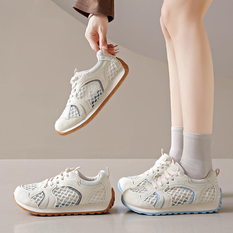 Korean Version of the New Dad Shoes Women's 2025 Summer Student Sports Thick-soled Heightening Casual Shoes Mesh Breathable Women's Shoes