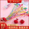 10pcs Party Supplies Colored Paper Pull Flowers Wedding Party Hand Thrown Ribbon Spray Confetti Fireworks Bouquet Wedding Decor