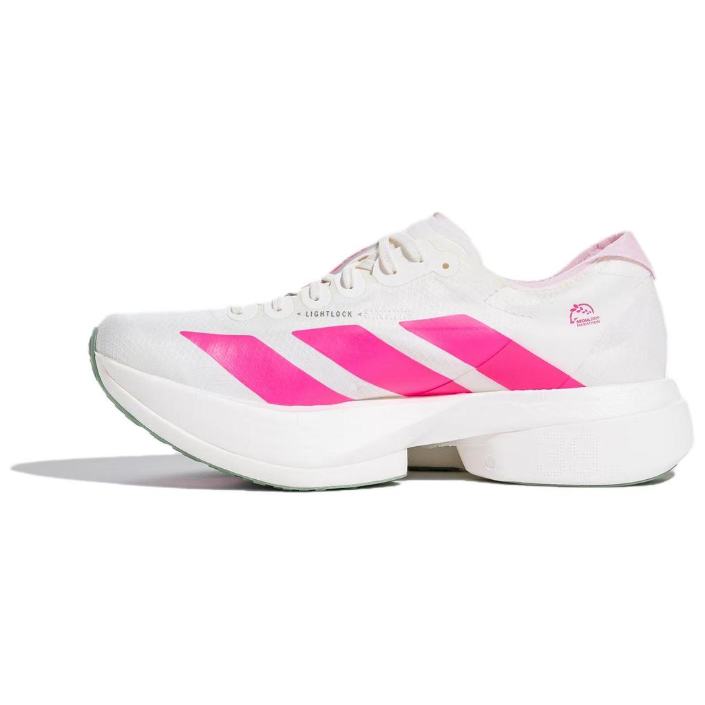 Adidas Adizero Adios Pro 4 Comfortable Low-Top Running Shoes Women Sneakers White Pink JS1833