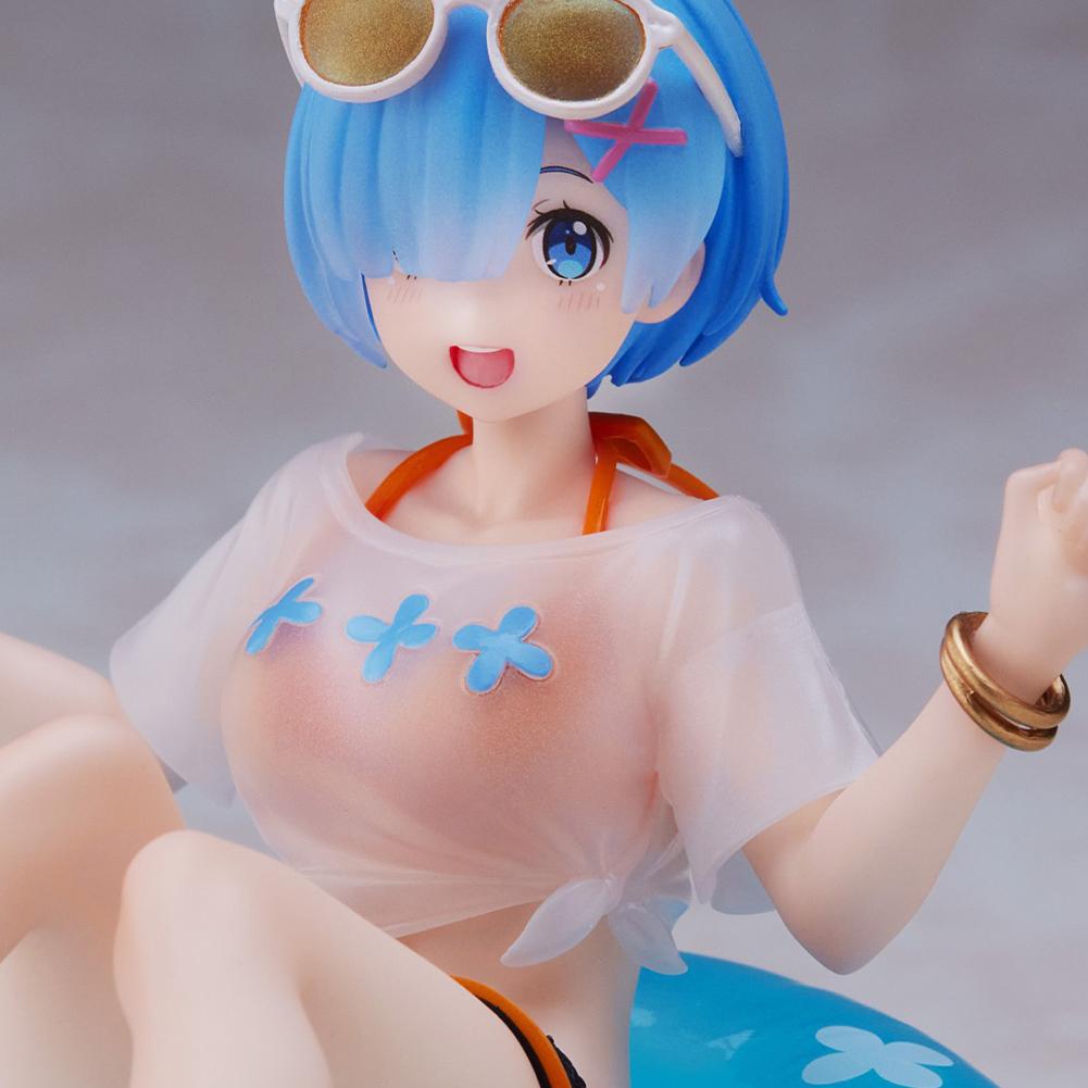 RE:0 Anime Figure Rem Figure Rem Swimsuit Action Figures Doll PVC Model Toys Adult Ornament Collection Statue Boy Girl Gifts10cm