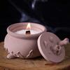 Halloween Ornaments Skull Candle Jar Silicone Mold DIY Handmade Jewelry Storage Box Plaster Resin Craft Casting Molds Home Decor