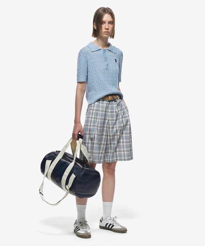 Sekeonmonollogeu Check Bermuda Pants [Blue]_Sept042Blue