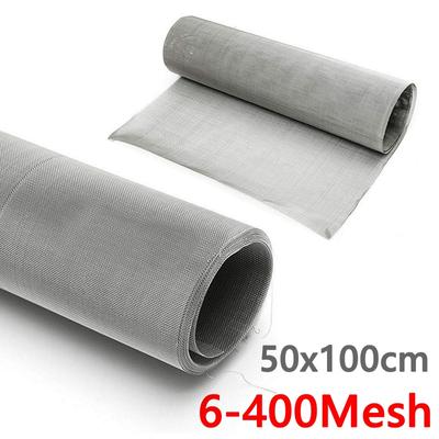 20"x40" Woven Wire 6-400 Mesh Insect Screen 304 Stainless Steel Filtration Grill Screen Metal Filter Repair Fix Mesh Tool Parts