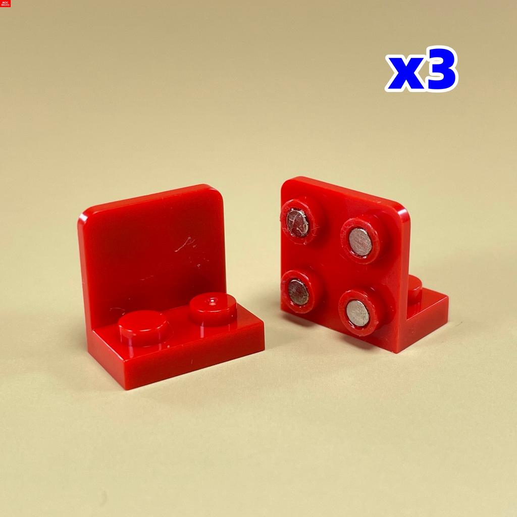 MOC Bricks Fridge Refrigerator Magnetic Brick 2x4 1x2-2x2 Sticker Educational Building Blocks Toys For Children Xmas Gifts