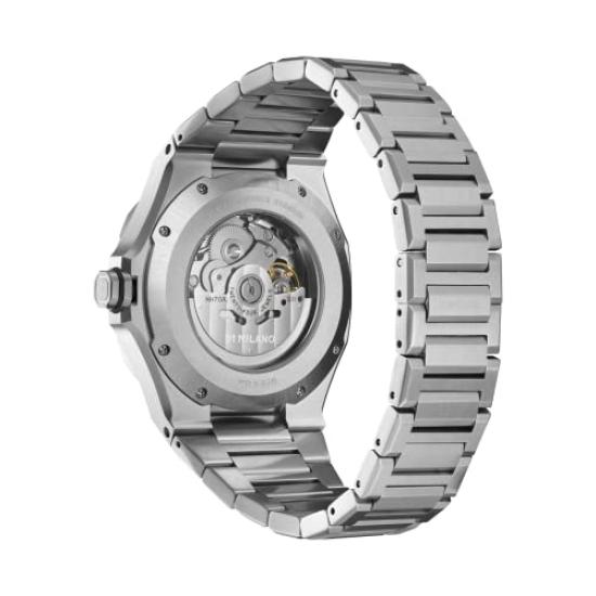 Autorisierter Händler [D1 MILANO] D1 Milano Uhr SKBJ10 Skeleton Restyling Automatik Edelstahl Silber Automatischer Aufzug