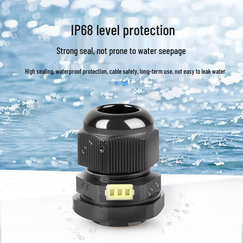 Waterproof Nylon Cable Connector with Vent Valve (M12/M16/M20)