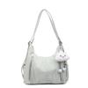 Minimalist Womens Large Capacity Pu Shoulder Bag With Zipper Closure For Daily Use