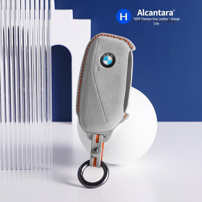 

Чехол для ключа из алькантары и замши 3D для BMW 5/6/GT3/X5/X3 Series