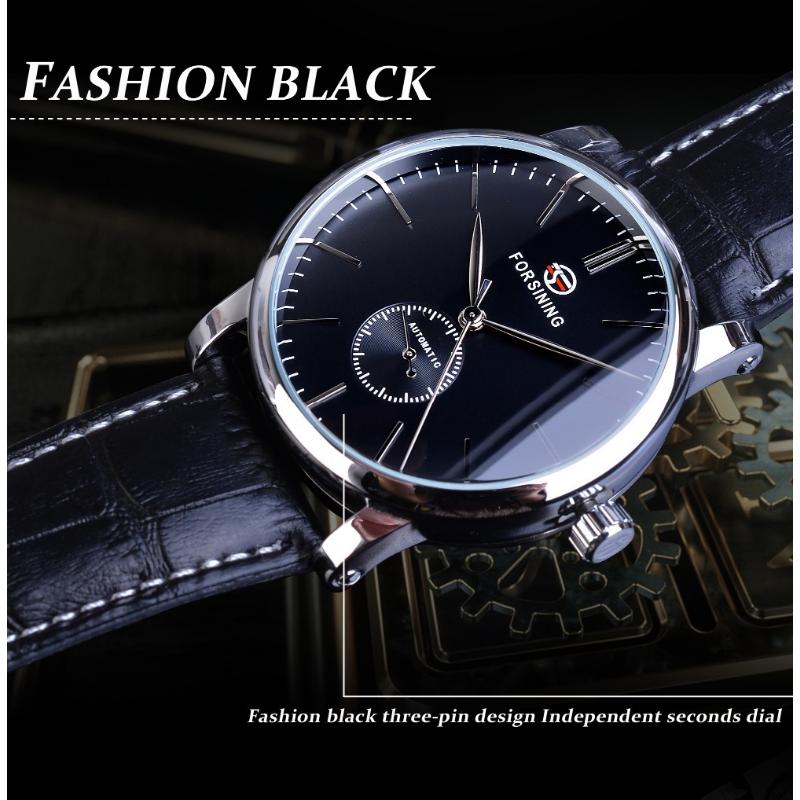 Forsining Men's Fashion Casual Simple Mechanical Movement Mechanical Watch