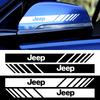 2pcs Car Rearview Mirror Emblem Stickers Window Body Badge Decal For JEEP Renegade Grand Cherokee Compass Wrangler Accessories