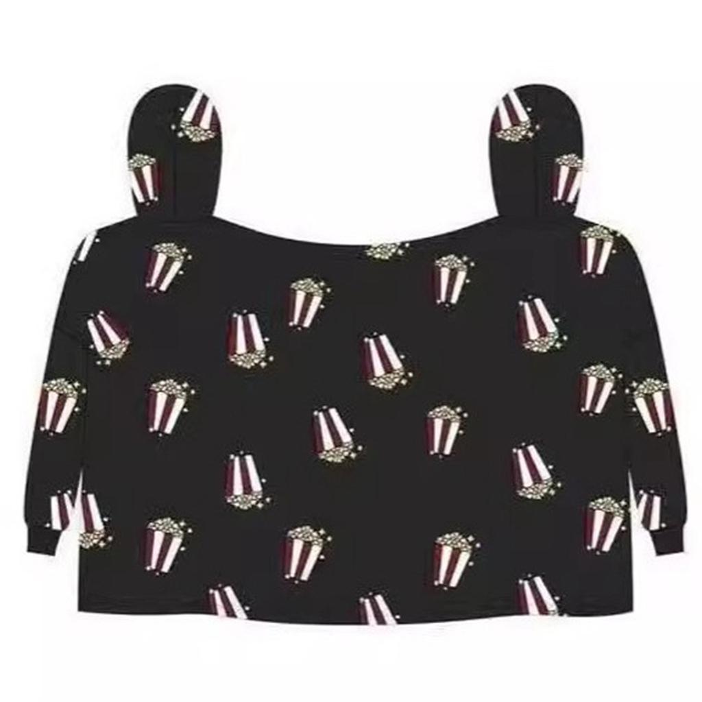Paar Kleid Frühling Quirky Popcorn Paar Doppel Einteiliges Pullover Pyjamas Einteiliges Kapuzenpullover Freundinnen
