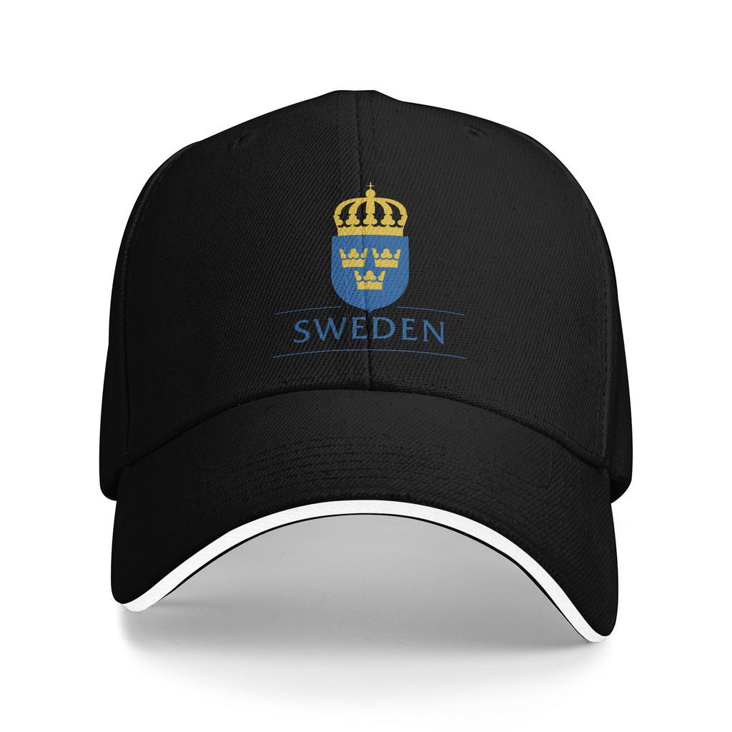 Custom Sweden Flag Baseball Cap Unisex Women Adjustable Dad Hat Outdoor Snapback Caps