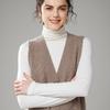 Women's Cashmere Blend V-Neck Cardigan Vest