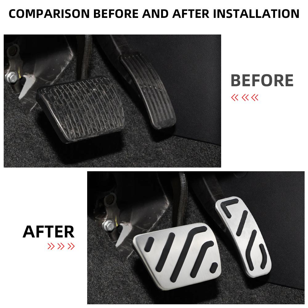 Car Pedals for MG 5 6 MG6 MG5 RX5 AT Accelerator Gas Brake Pedal Cover Foot Pedals Non-Slip Pad Protector Interior Accessories