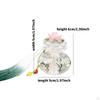 Car Dashboard Accessory with Crystal Floral Ornament