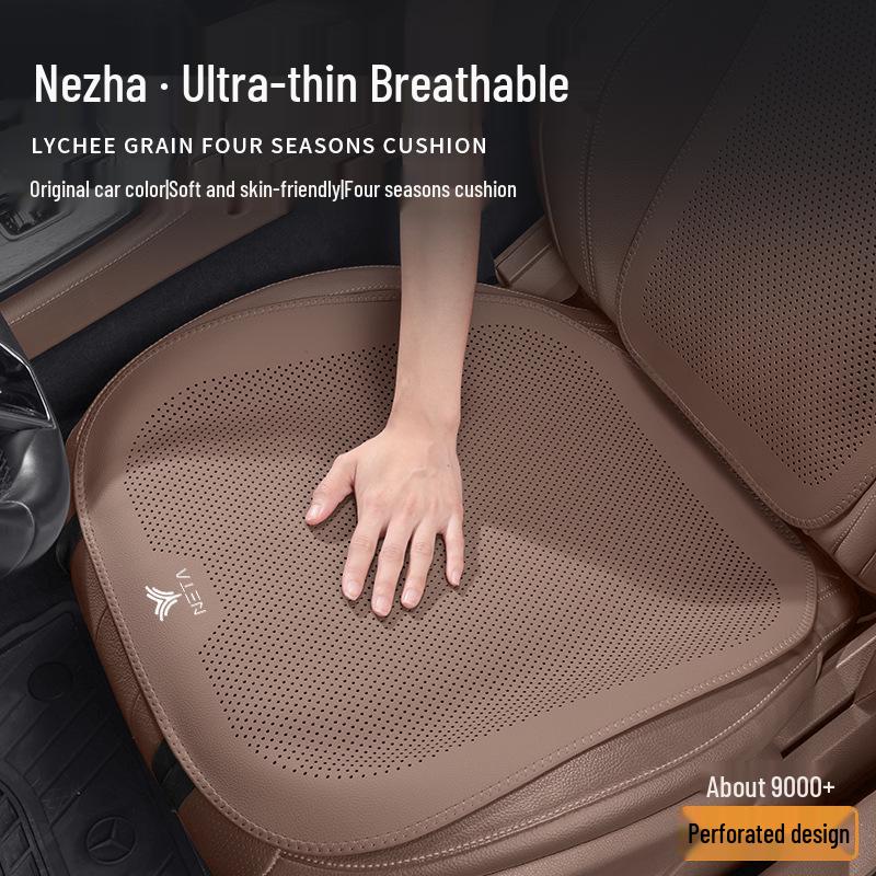 Universal Car Seat Cushion for Nezha S/V/U: Breathable, All-Season Backrest Cover for Rear Seats.