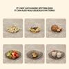 8PCS Set Snack Bowls Fruit Plate Bone Spitting Dish Candy Dessert Plates Lightweight Serving Tray For Everyday Meals Party