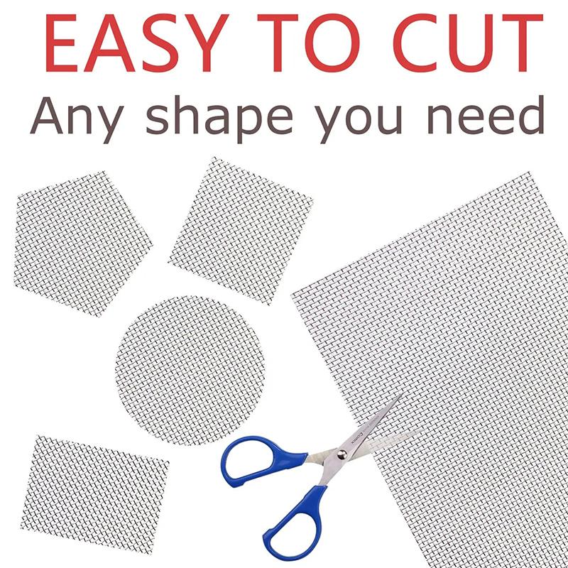 Stainless Steel Car Bumper Repair Mesh Plastic Crack Hole Filling Net Welded Mesh for Bumper Body Hood Car Repairing Accessories