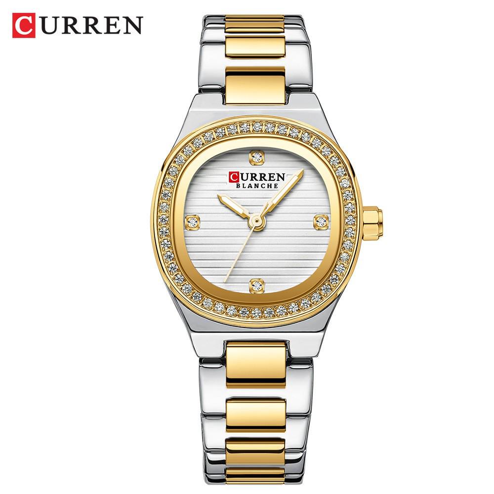 CURREN 9101 Women's Square Dial Quartz Casual Wristwatch