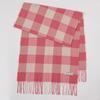 Winter new versatile plaid scarf women's color matching warm fringed scarf checkerboard high-end imitation cashmere scarf