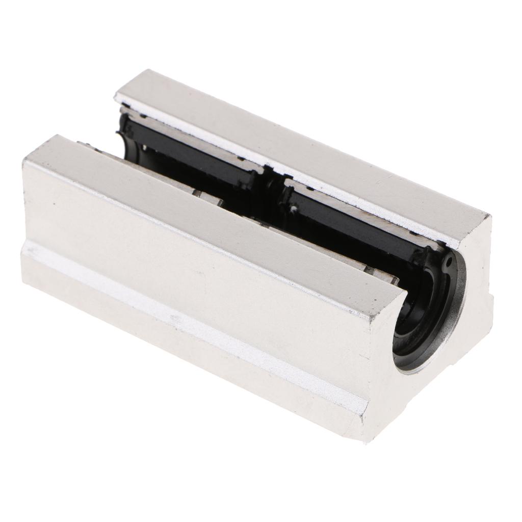 2Pcs 10mm Rectangle Flange Linear Motion Bearing Ball Bushing CNC 3D Priter