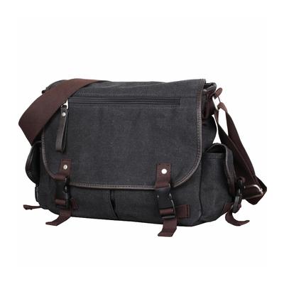 Maytopia Large Capacity Canvas Messenger A4 Crossbody DJ2031 Men's Bag, Size, Bag, Casual, Durable, Lightweight, (Black)