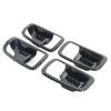 ABS Carbon Fiber Inner Door Handle Bowl Trim For Mitsubishi Outlander 13-21