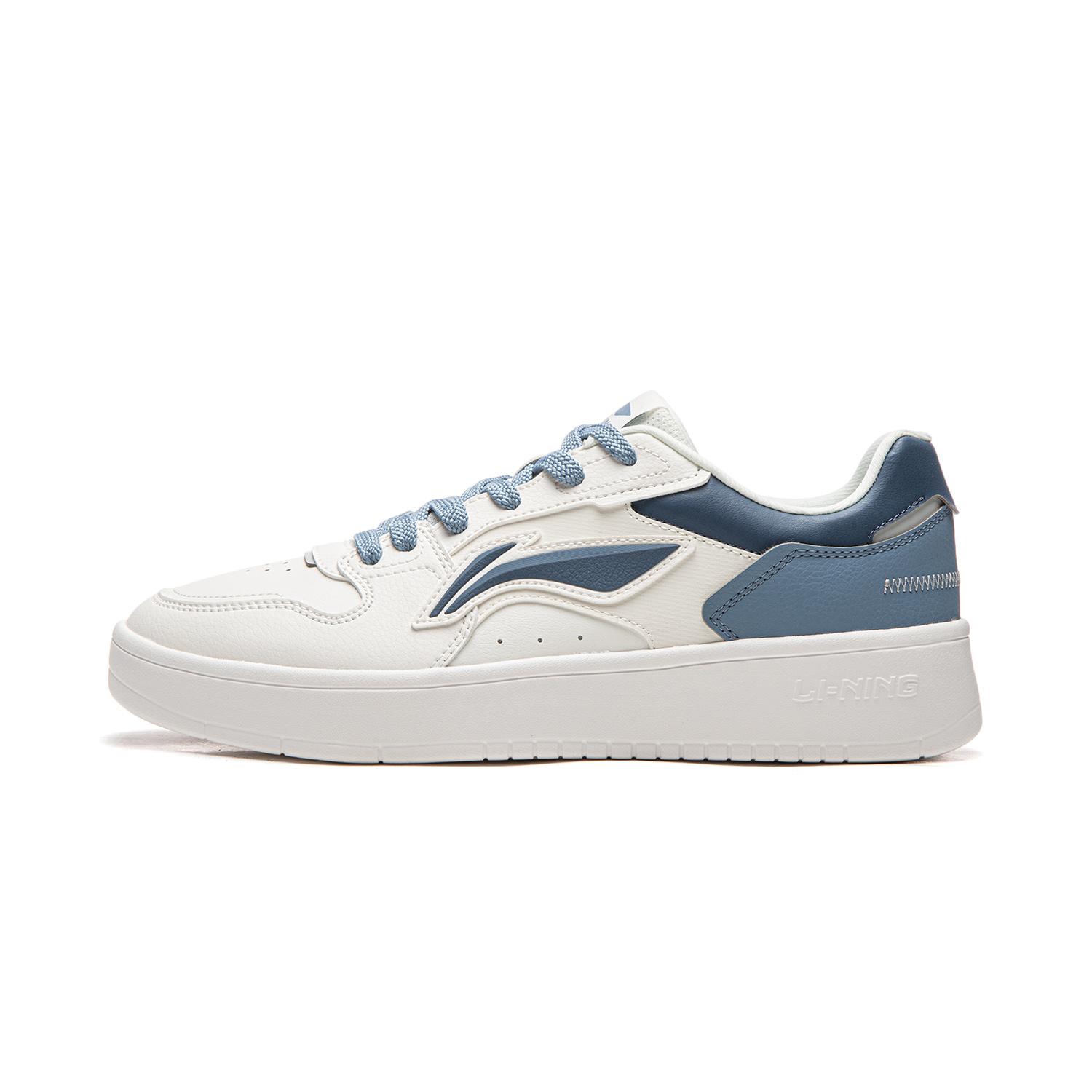 Li Ning Floating Boat Height Increasing Low top Skateboard Shoes Men s White Blue AGCW209-6 39