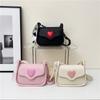 2025 Fashion Versatile Heart Patchwork Crossbody Bag - Summer Square Shoulder Style