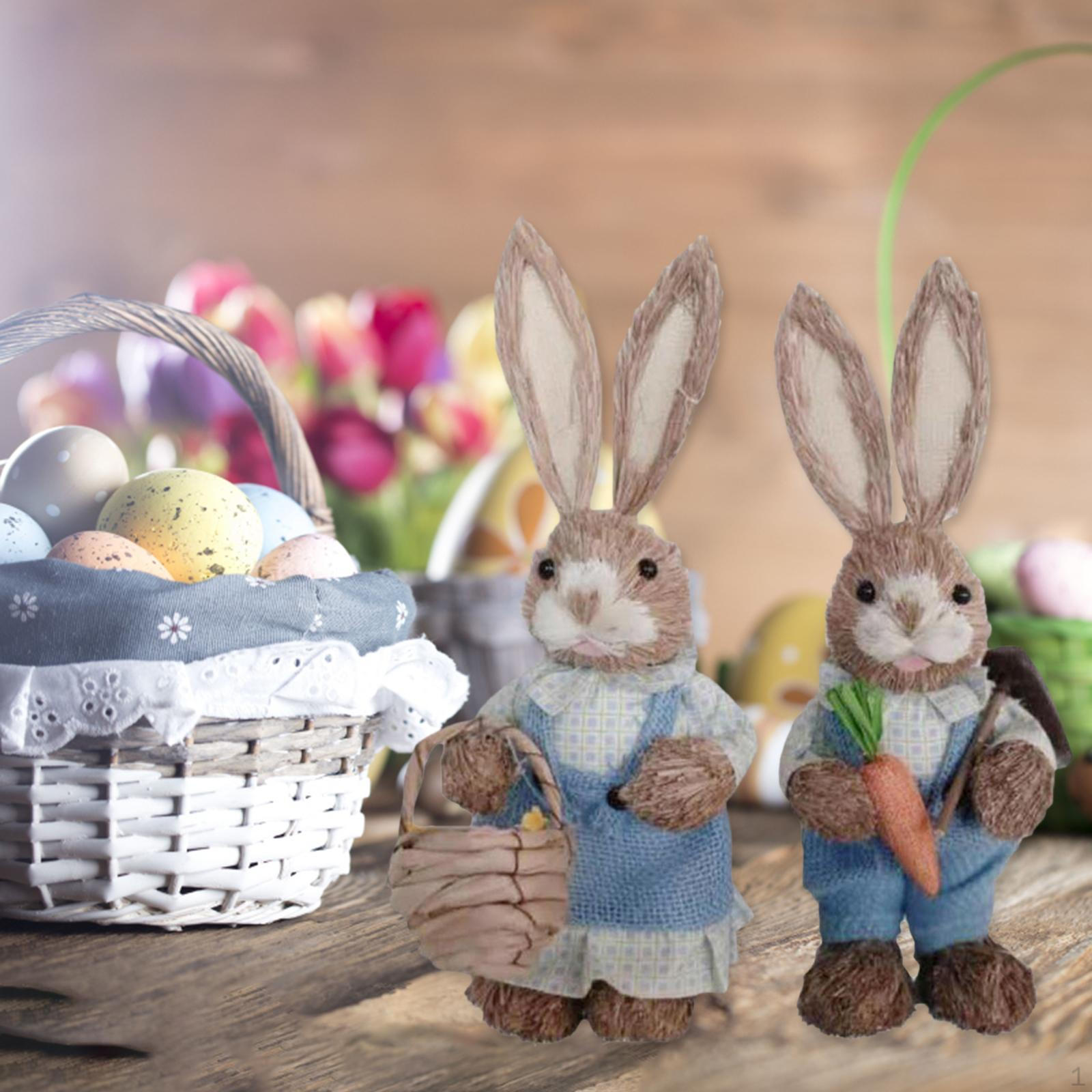 1 пара Пасхальных украшений-кроликов Blue