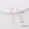 Gold Metal Women Hook Earrings Silver Dangle Earrings Female Small Earrings brincos oorbellen Simple Ear Jewelry