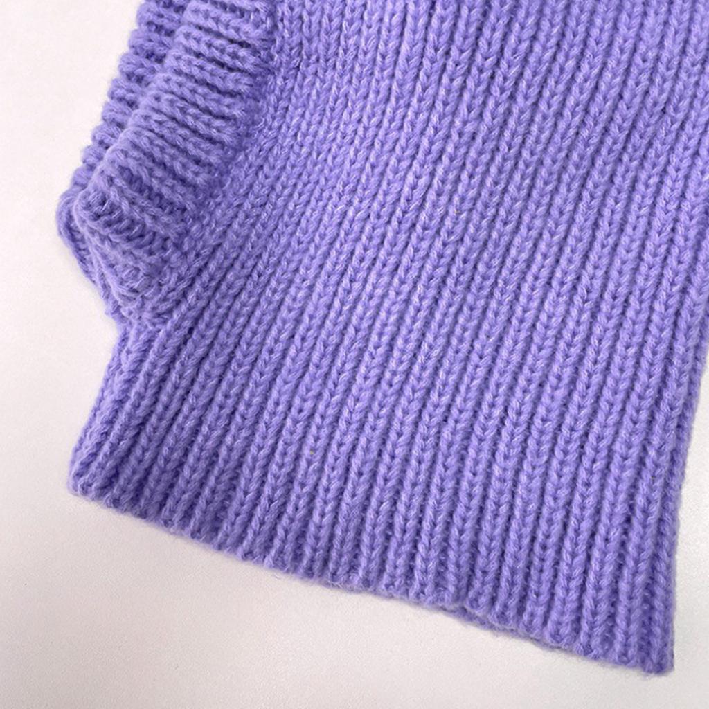 Adult Knit Balaclava Elastic Windproof Neck Warmer Scarf with Cute Bear Ear Shape Winter Christmas Cosplay Party Hat