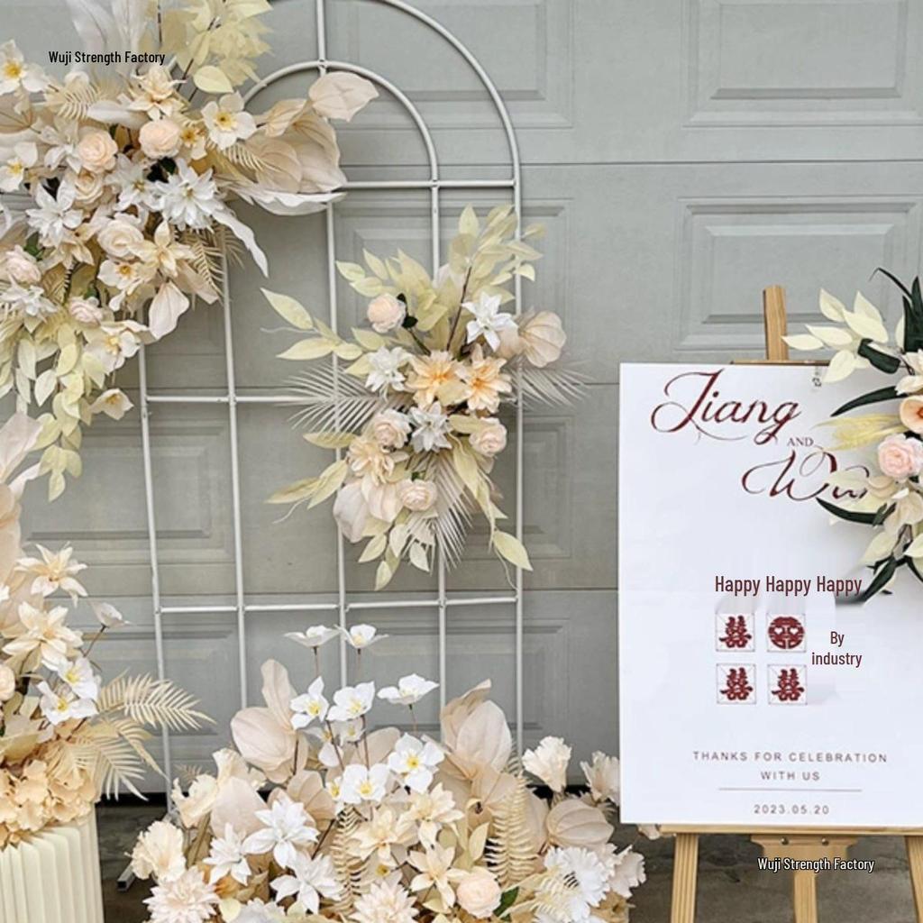 Complete Wedding & Banquet Artificial Flower Set: Ground Rows & Table Decor