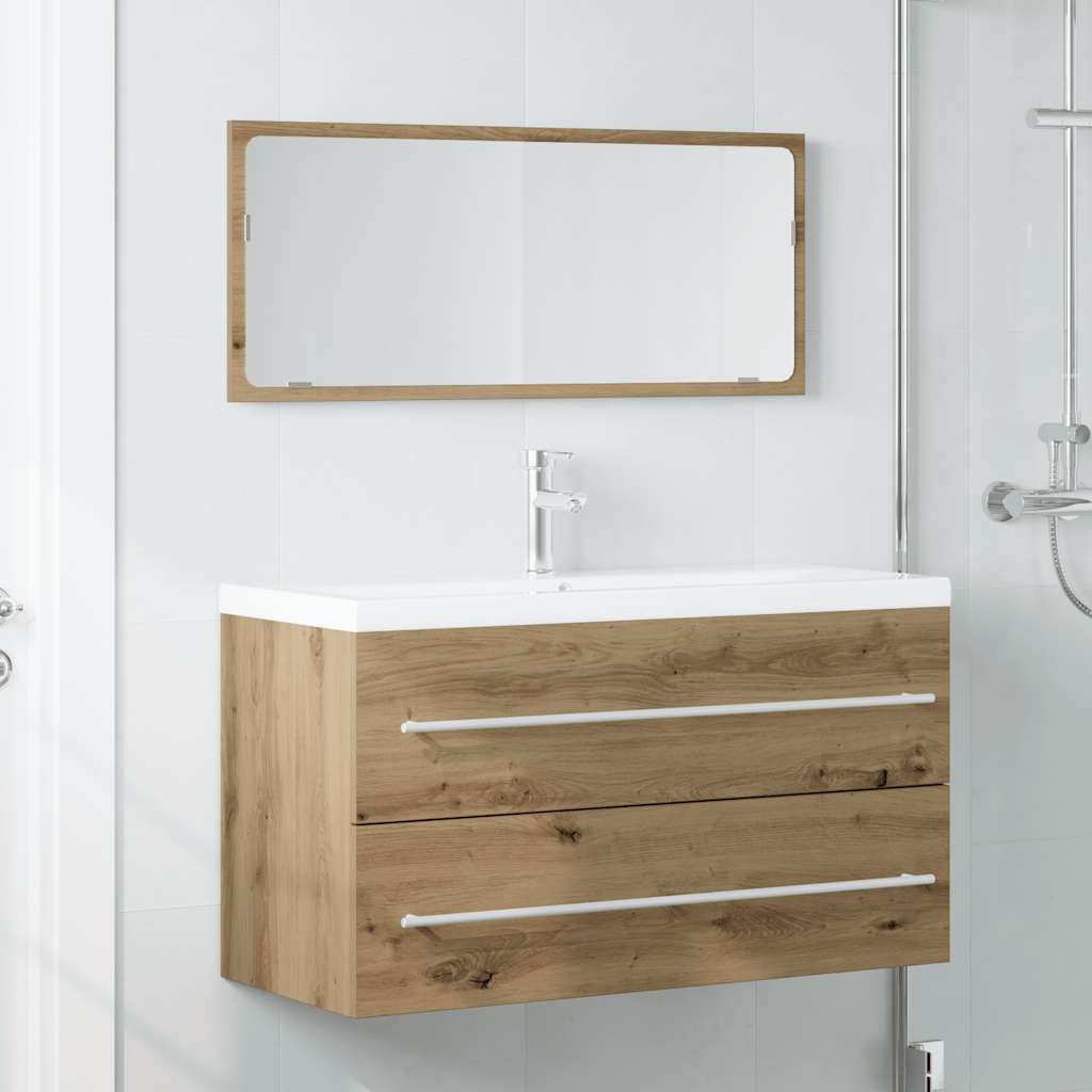 Vidaxl Set di Mobili da Bagno a 2 Pezzi, Rovere Artisan