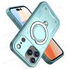 For Magsafe Dual Layer Shockproof Cover For iPhone 17 Air 16E 11 12 13 14 15 16 Pro Max Plus Magnetic Ring Fold Stand Phone Case