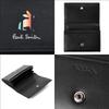 Paul Smith Marquetry Stripe Rabbit Leather Business Card Case Set No Genuine Stylish Gift for New Beginnings or Employment Holder/Card (Black,