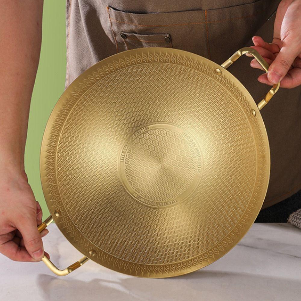 Korean Style Honeycomb Pattern Spicy Pot Stainless Steel Frying Cooking Pot Camping Wok Commercial