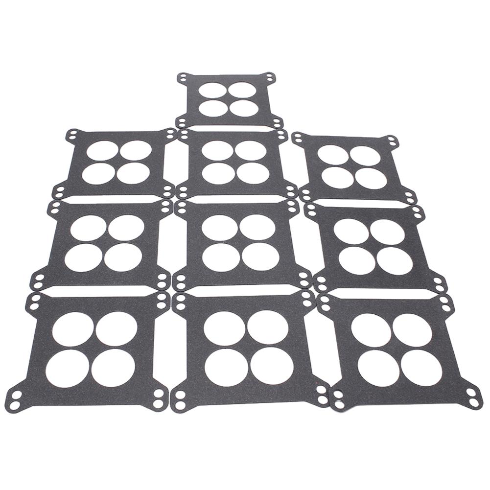 

10Pcs 11/16Inch Ported Carburetor Base Gaskets 1/16In Thick Carburetor Gasket for Edelbrock Carter Holley Barry Grant чорний