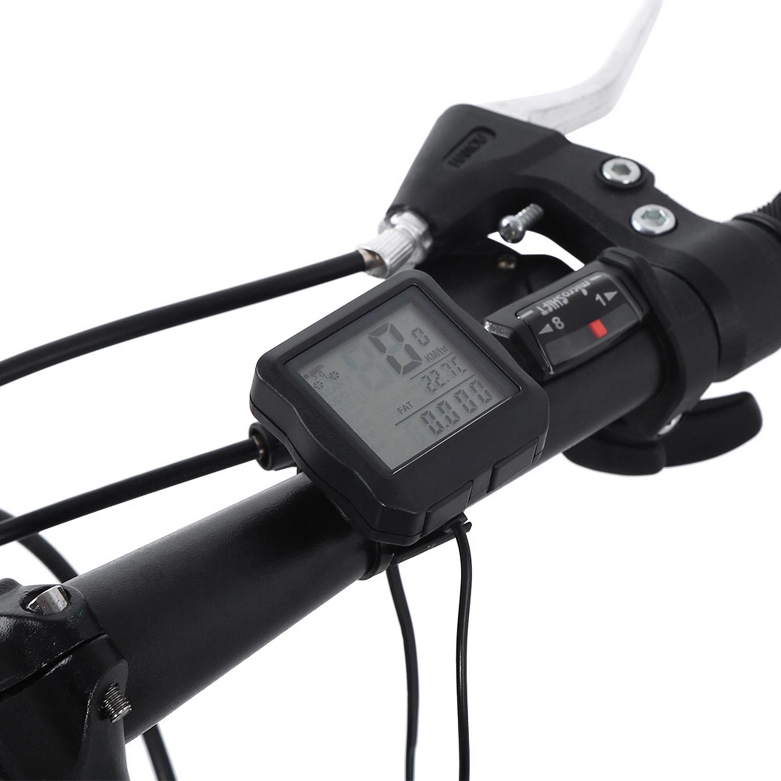 Multi Function Waterproof   Odometer Bike Computer(Silver   Blue Backlight)