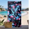 Serviette de plage imprimée Crystal Palace Football, Grande serviette douce à séchage rapide pour la plage, le camping, la natation