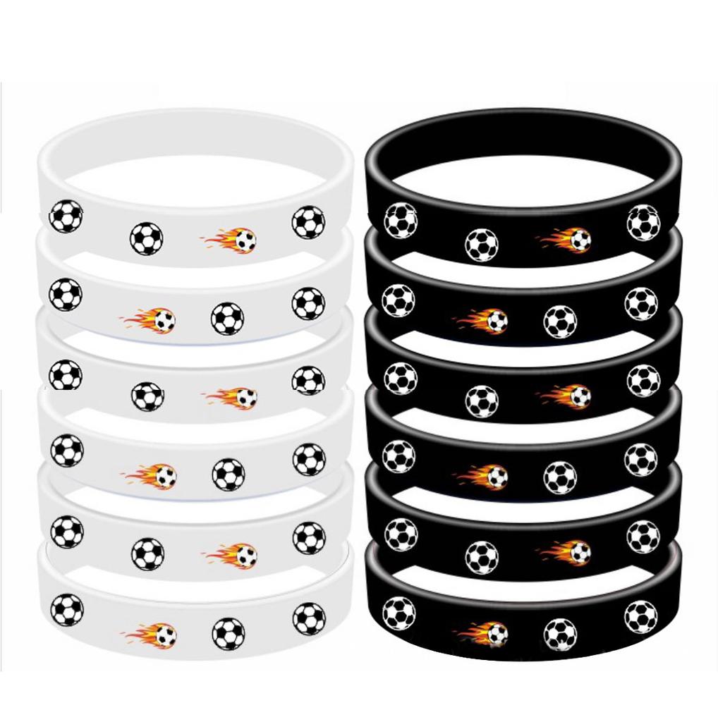 Ballspiele Themenparty Geschenke Gummiarmband Fußball Basketball Rugby Baseball Softball Volleyball Hockey Silikonarmbänder