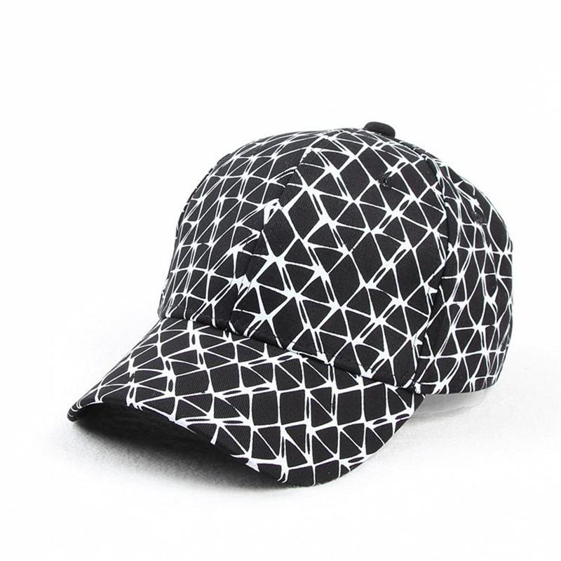 2021 Four Seasons Cotton Plaid Line Casquette Baseball Cap Adjustable Snapback Hats for Men and Women 178