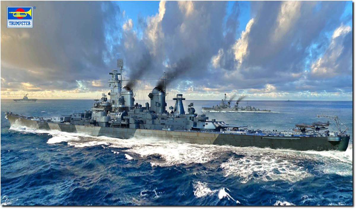 

Trumpeter 1/700 scale US Battleship BB-61 Iowa plastic model kit 06749