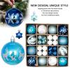 44Pcs Christmas Ball Ornaments Plastic Christmas Tree Ornaments Christmas Decorative Balls for Christmas Tree Decorations