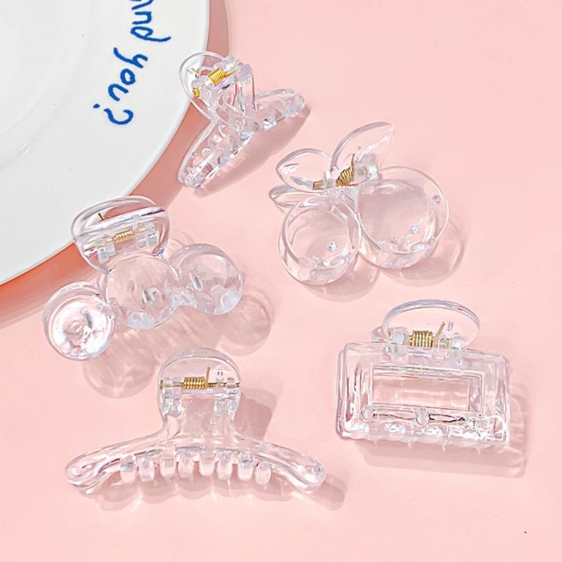 10 PCS Clear Hair Pins DIY Hair Accessories Clear Hair Grips Acrylic Material DIY Small Hair Clip Hair Clamp for Hair